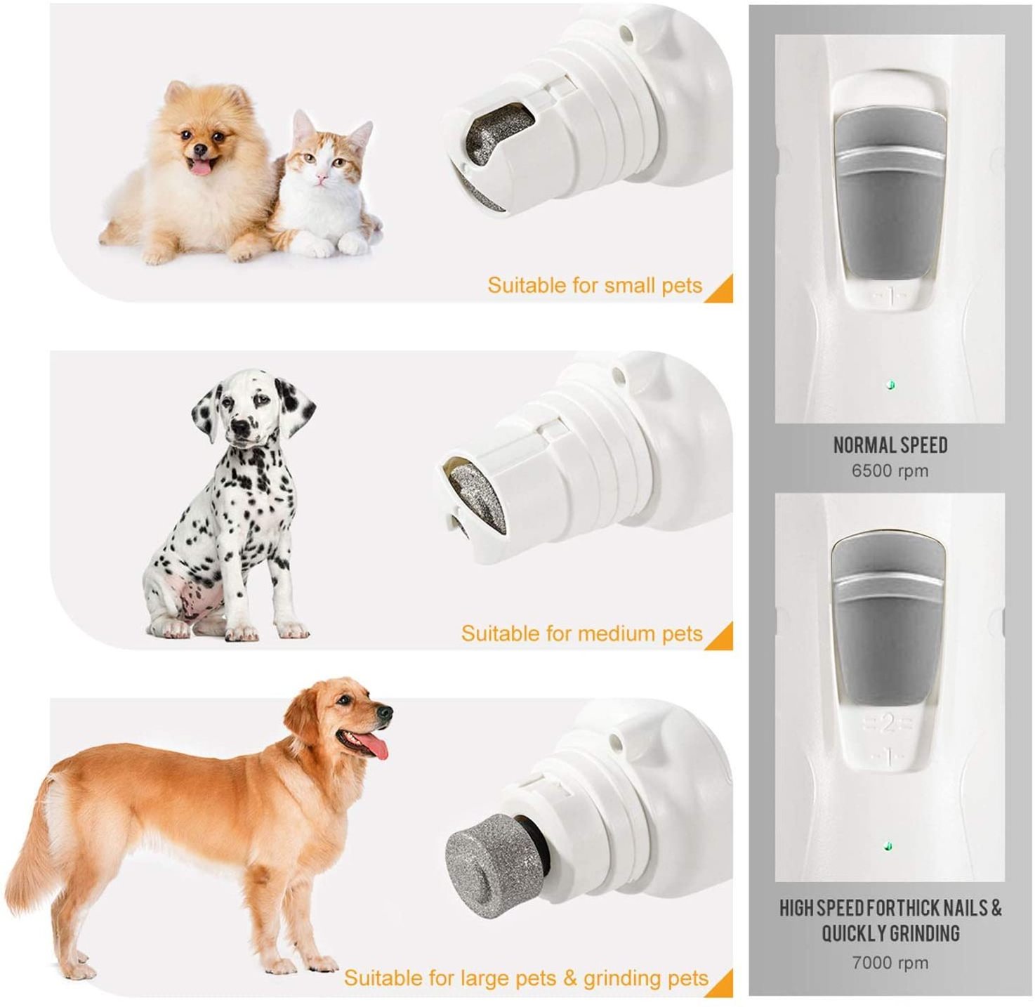 Amazon top sell  pet grooming tool Rechargeable USB Nail Clipper Electric pet nail trimmer dog nail grinder