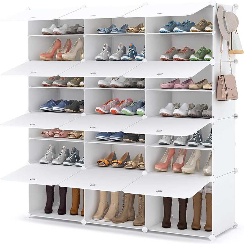 Free Standing Shoe Shelf Organizer for Boots Slippers High Heels