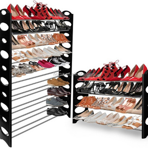 10 Tier plastic shoe Organizer 50 pair shoe rack