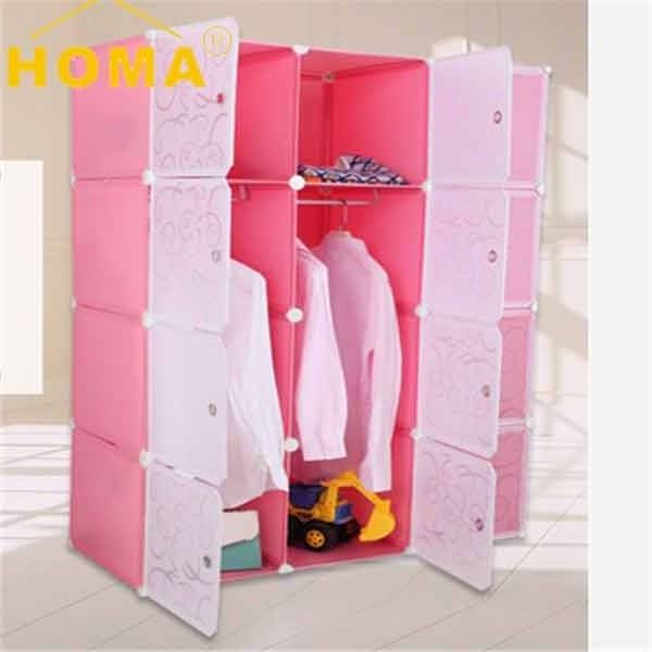 Wholesale DIY foldable plastic wardrobe