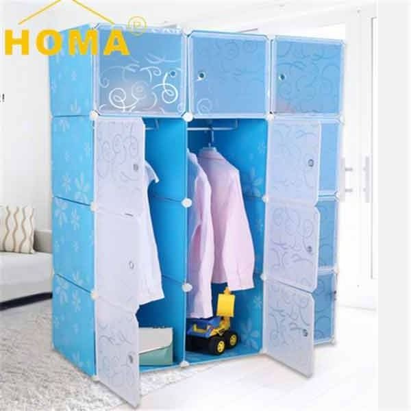 Wholesale DIY foldable plastic wardrobe