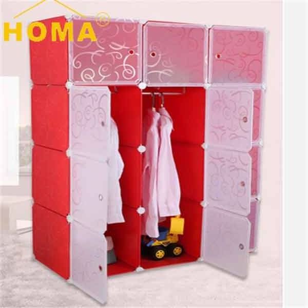 Wholesale DIY foldable plastic wardrobe