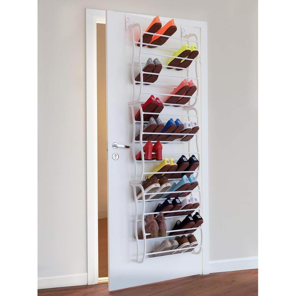 Metal Hooks Hanging Shoe Organizer Door Shoe Rack