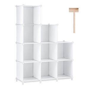 White 9 cube closet organizers and storage for bedroom