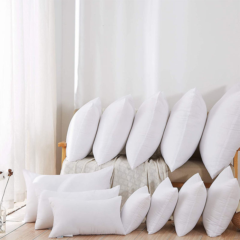 All Sizes Hypo-allergetic Polyester Filled Non Woven Cover Pillow Insert Outer Pillow Cushions