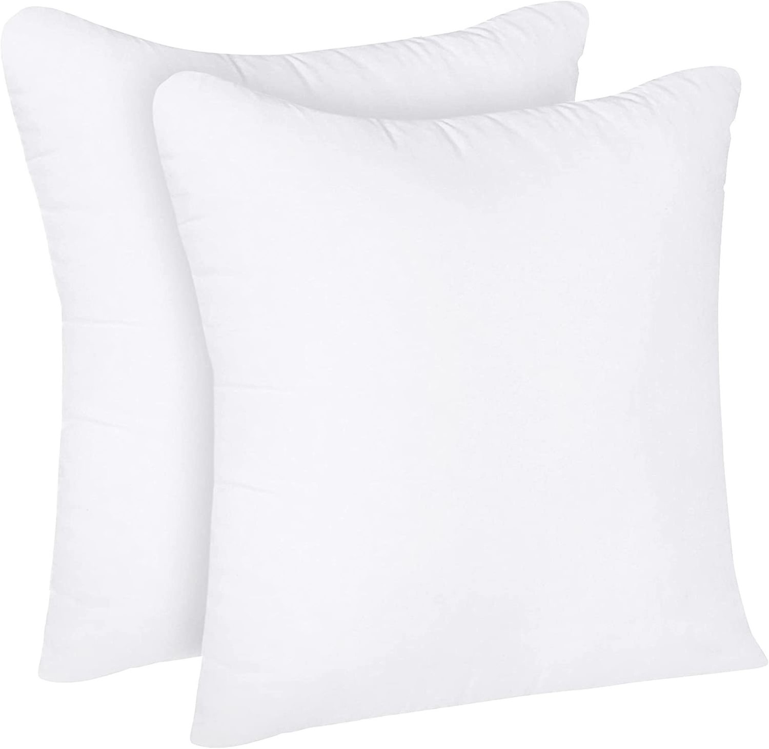 Upgraded Down Alternative Pillow Stuffer for Decorative Couch Sofa White Square Inner Cushion Pillows 45x45 cm Oeko-tex 100