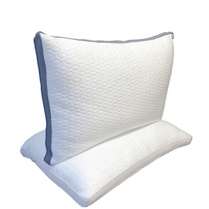 2023 New Home Hotel Pillow 300 gsm Airflow Cooling Fabric Washable 1500grms  3cm Gusset Microfiber Silk Filled Cool Pillow