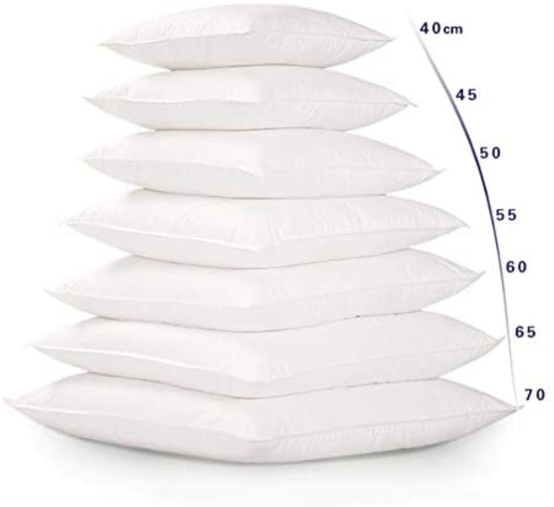 All Sizes Hypo-allergetic Polyester Filled Non Woven Cover Pillow Insert Outer Pillow Cushions