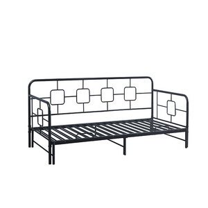 Living room Free Sample Double Iron Bed Style wholesale Metal Modern Bed Frame Adult day bed