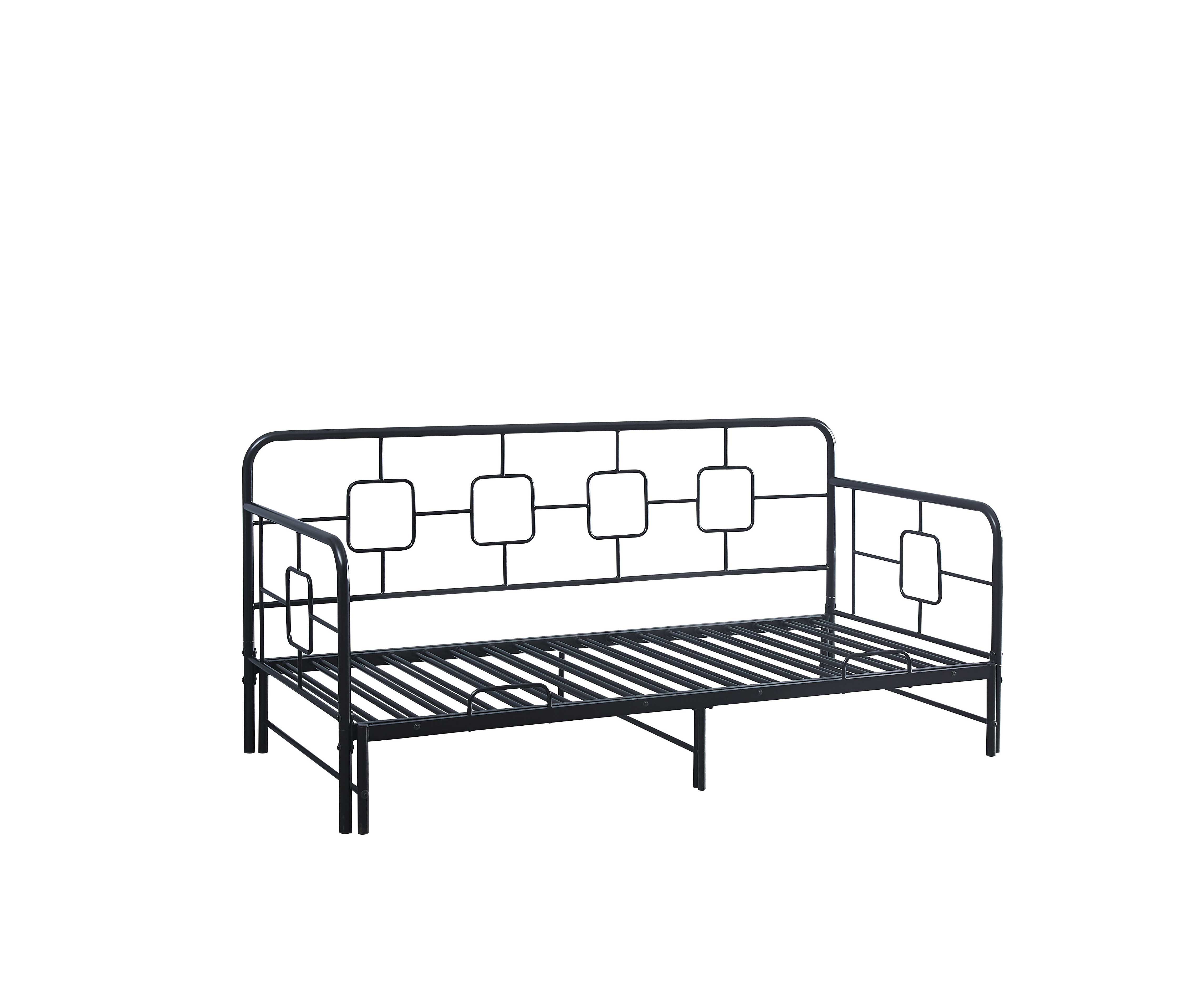 Living room Free Sample Double Iron Bed Style wholesale Metal Modern Bed Frame Adult day bed