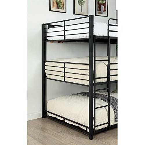 Free Sample Mattress Included Sale Combo Cheap Triple Futon Bunk Bed With Futon