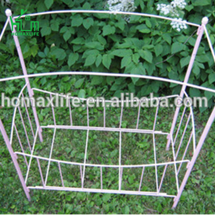 New design easy assembly furniture vintage metal canopy doll pink canopy bed /pet bed/dog bed