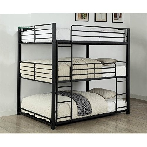 Free Sample Mattress Included Sale Combo Cheap Triple Futon Bunk Bed With Futon