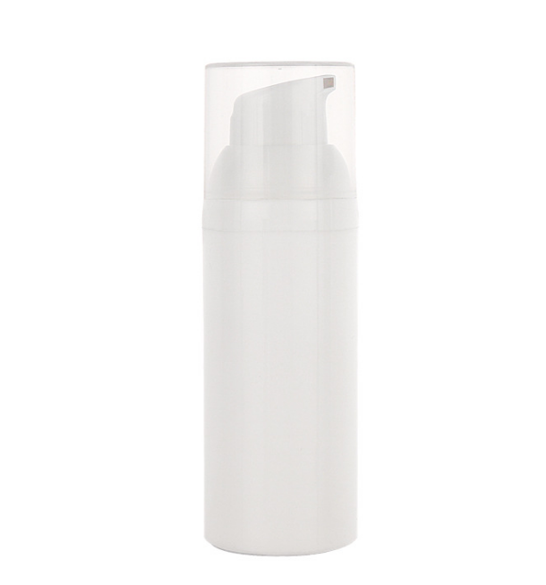 30ml 50ml 80ml 100ml 120ml 150ml PP Cosmetic white airless plastic  bottle lotion pump bottle