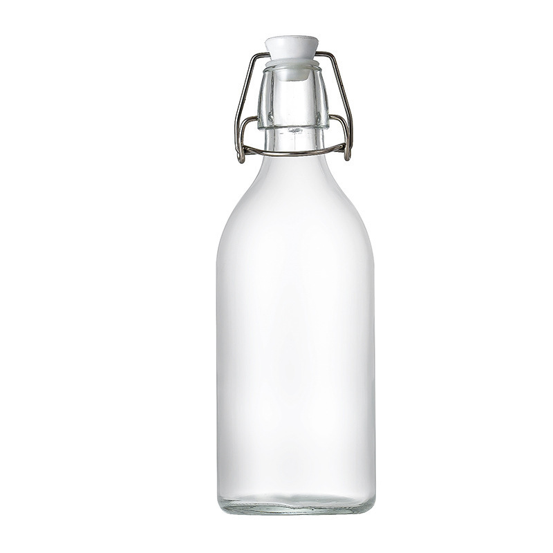 HOMAY packaging 60ml 100ml 150ml 250ml clear drink beer wine water glass  bottle with airtight stopper cap