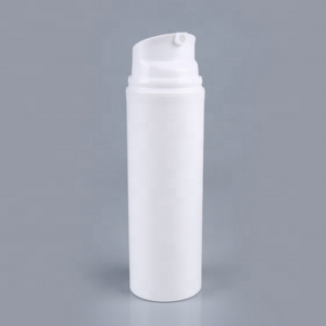 30ml 50ml 80ml 100ml 120ml 150ml PP Cosmetic white airless plastic  bottle lotion pump bottle