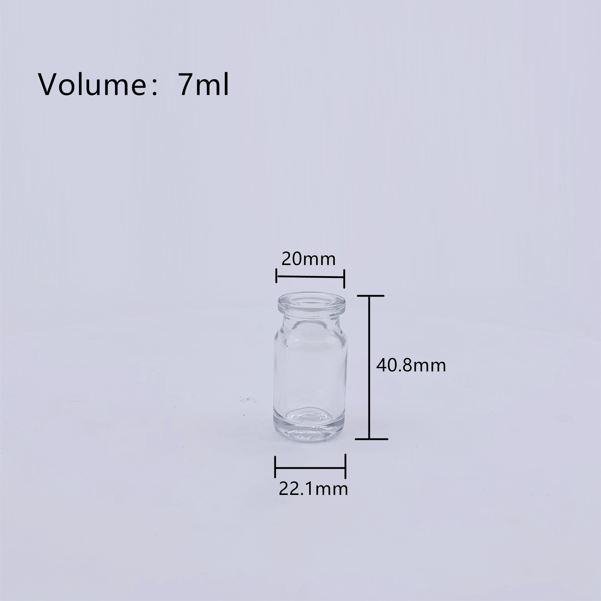 Wholesale Pharmaceutical 5ml 7ml 8ml 10ml 15ml 20ml 30ml 50ml 100ml Clear molded sterile glass injection vials for antibiotics