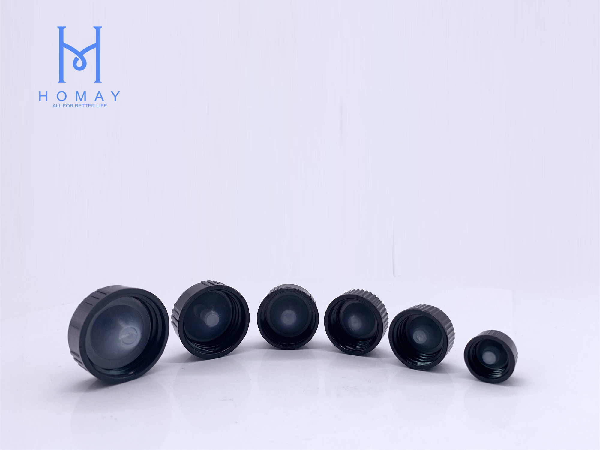 13mm 18mm 20mm 22mm 24mm 28mm  Black poly cone plastic cap bakelite screw cap with polycon liner for boston bottle