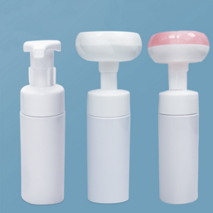 Homay packaging best price flower shape 200 ml PET Plastic Foam Dispenser facial cleanser bottle