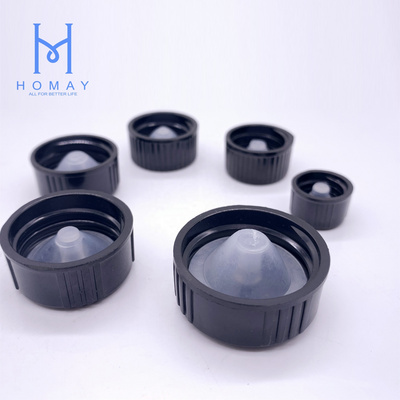 13mm 18mm 20mm 22mm 24mm 28mm  Black poly cone plastic cap bakelite screw cap with polycon liner for boston bottle