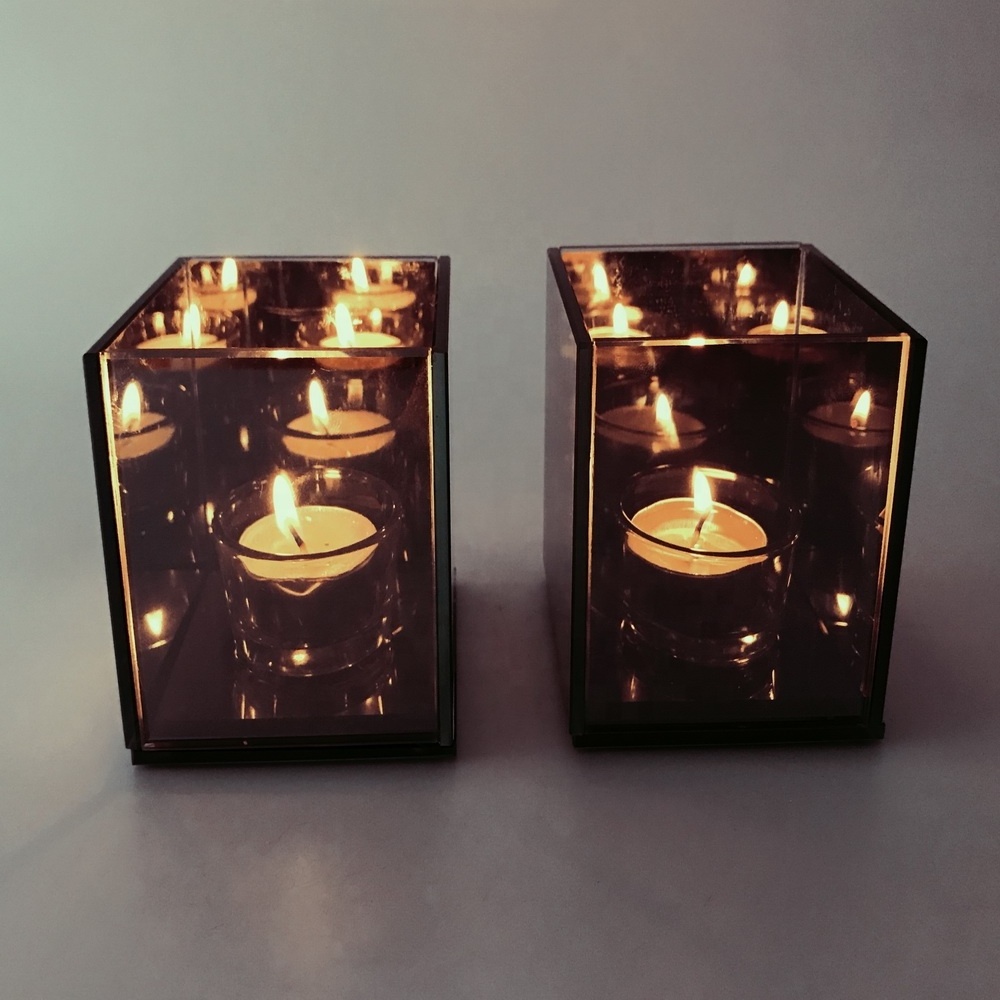 wholesale glass tealight holder for 1 tealight made in china