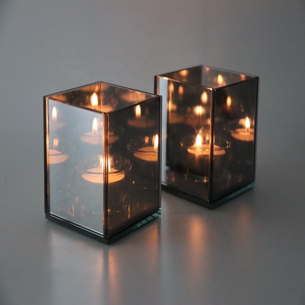 wholesale glass tealight holder for 1 tealight made in china