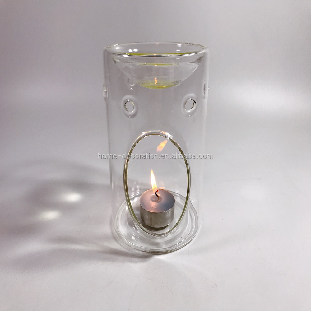 blown glass oil burner tart warmer tealight candle holder