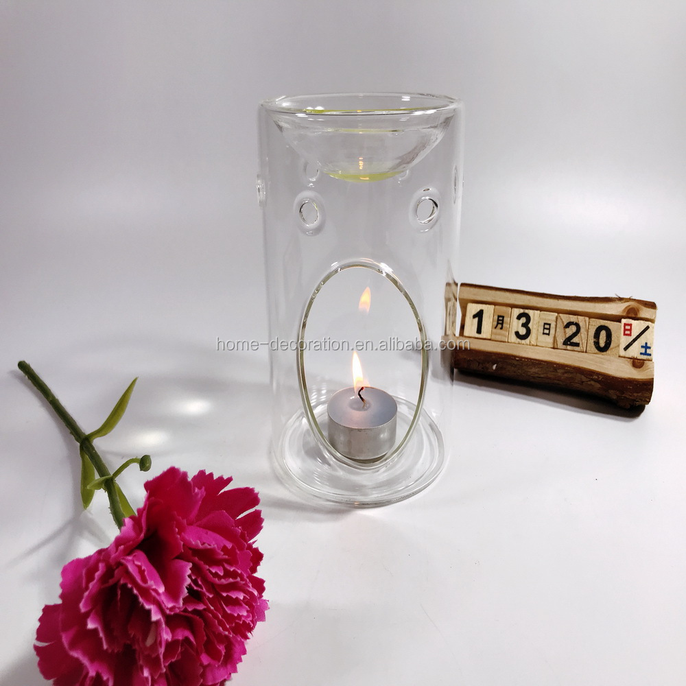 blown glass oil burner tart warmer tealight candle holder