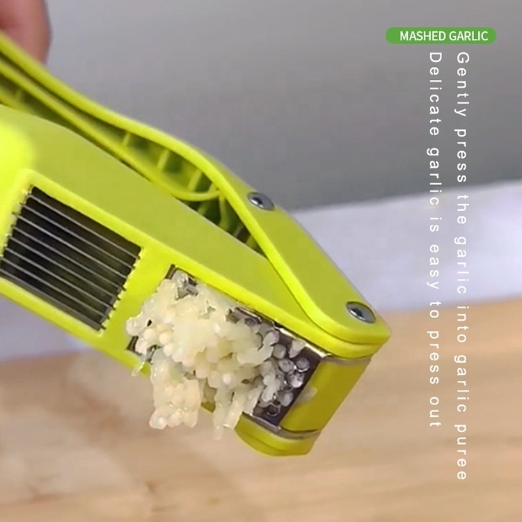 Multifunctional Household Press Kitchen Easy Clean Garlic Crusher Creative One Tool Two Purpose Garlic Mash