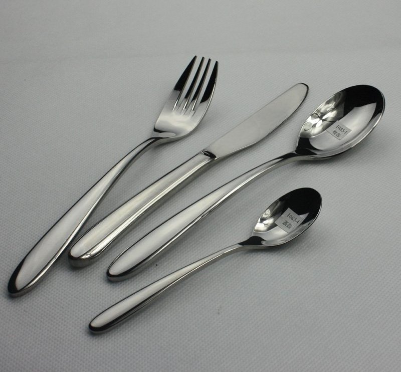 High quality gold black silver stainless steel forks and spoons Wedding party Hotel  Stainless steel cutlery  flatware sets