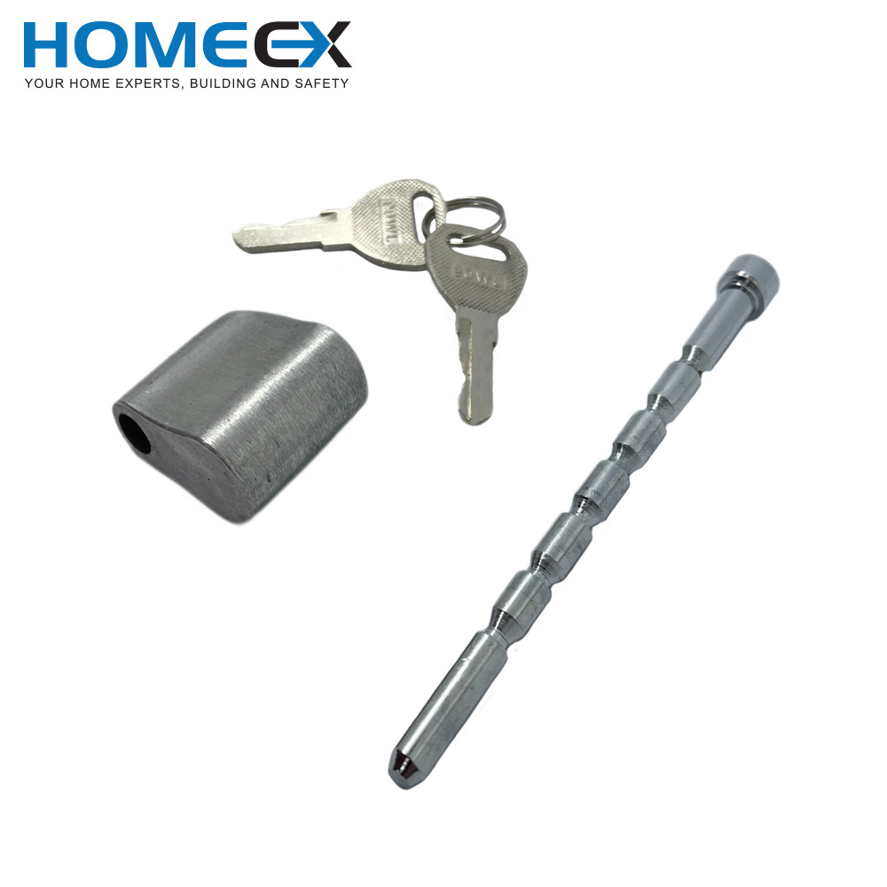 Steel Keyed Trailer Pin Latch Lock Coupler Latch