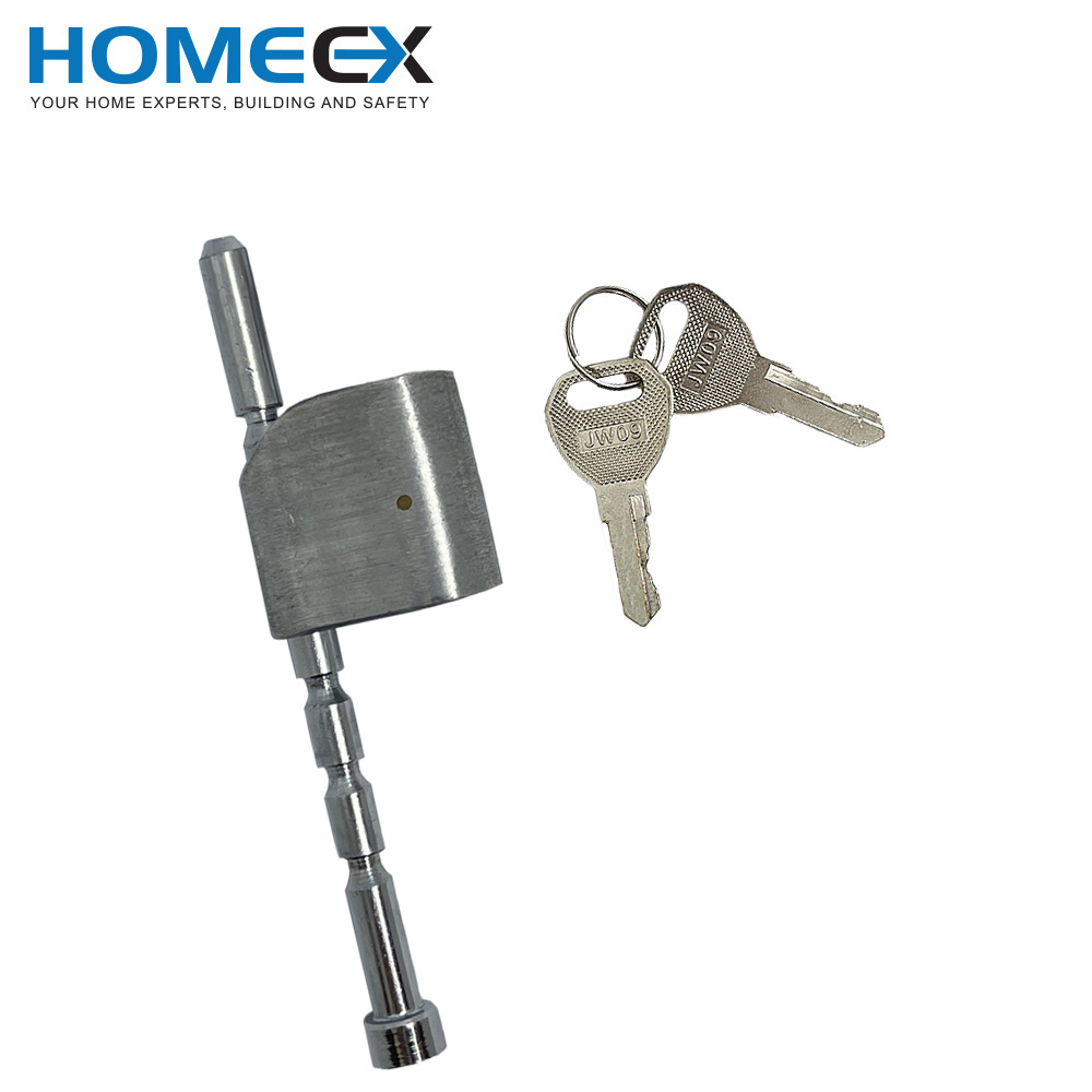 Steel Keyed Trailer Pin Latch Lock Coupler Latch