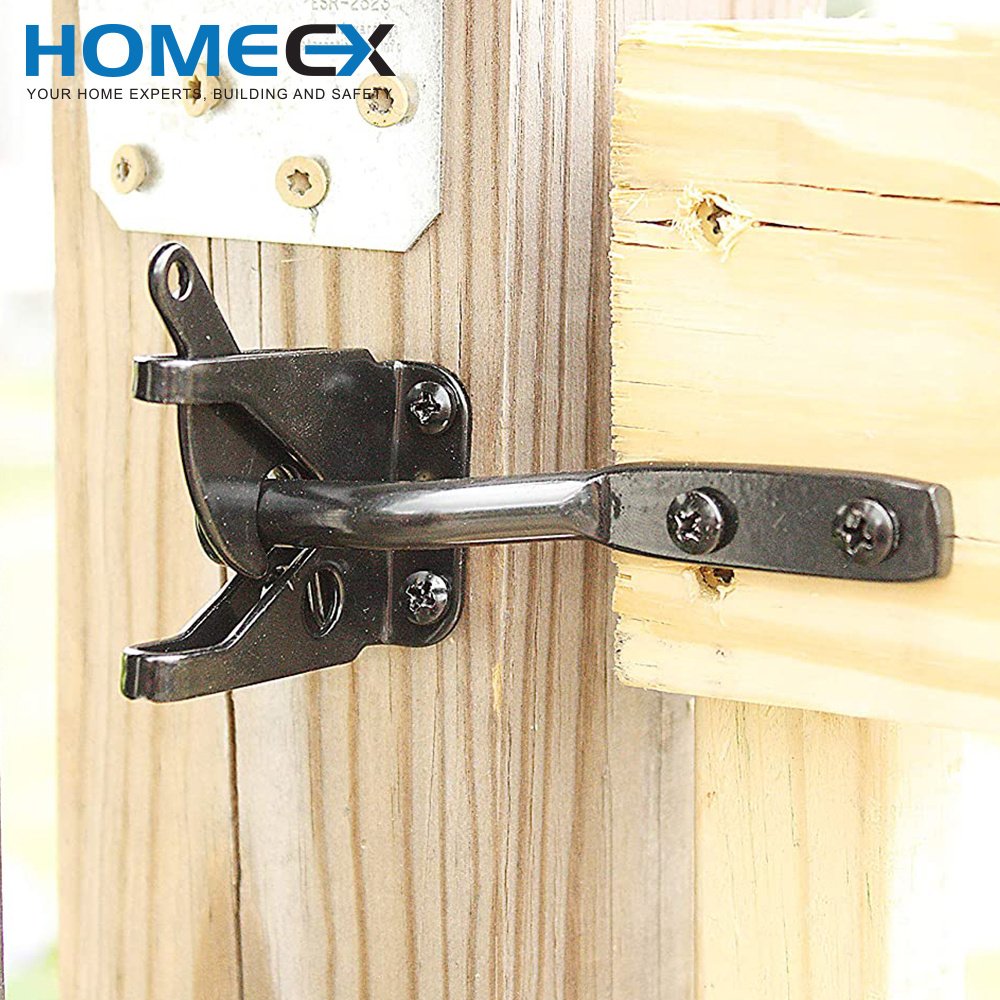 Self Locking gate Latch for gate latches offer simple security for inward and outward swinging gates and doors