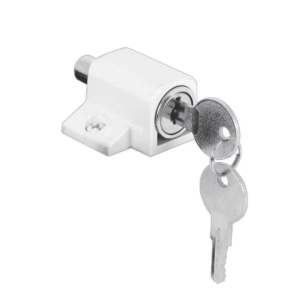 Child Safety Anti-theft Push-In Sliding Door Keyed Lock