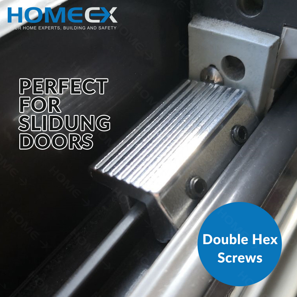 Low Price Sale Sliding Windos Lock Aluminum Sliding Patio Door with double hex security screw