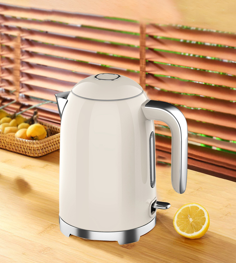 New Design Stainless Steel Tea Kettle 1.7L Portable Water Boiler Heater Jug Electric Kettles for Coffee Tea