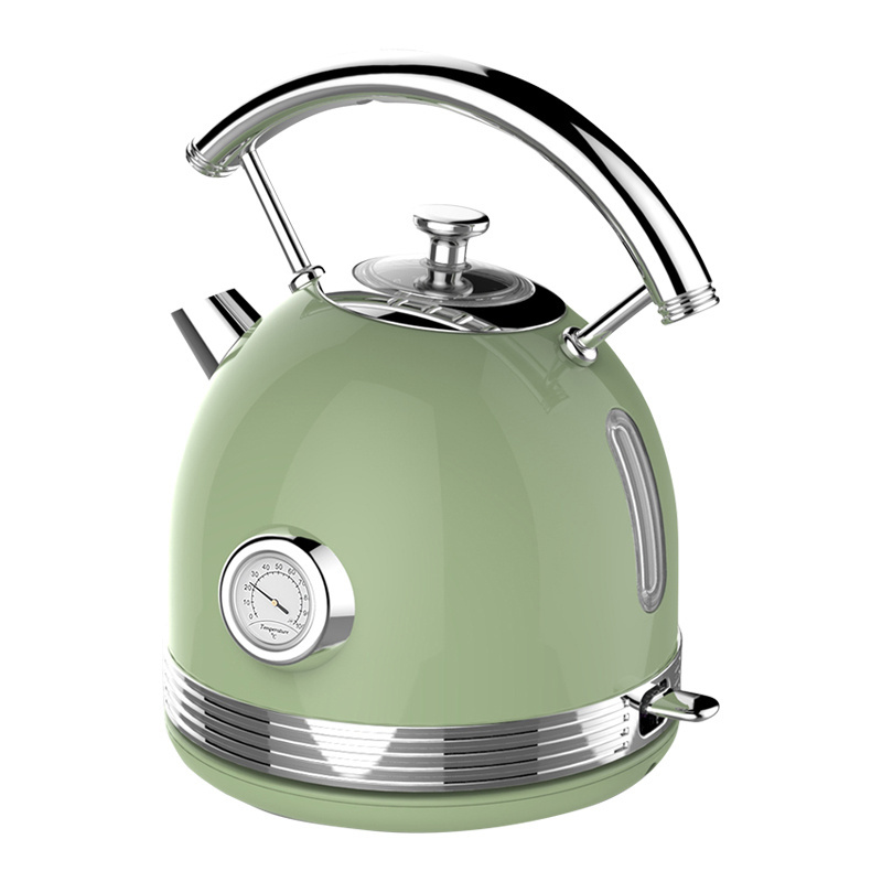 Unique design 1.7L Stainless Steel Electric Kettle with thermometer for household