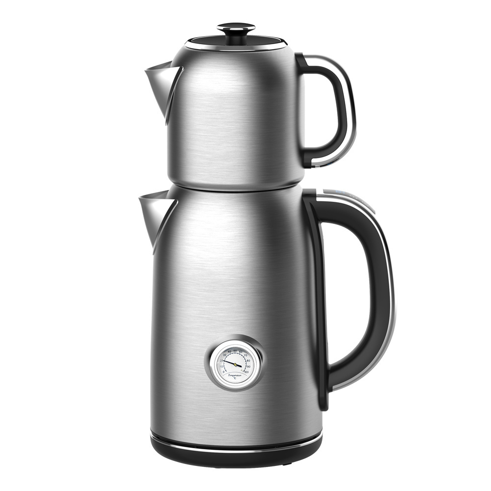 High Quality Stainless Steel Tea Maker Automatic switch off Samovar Electric Kettle Portable Turkish Coffee Maker