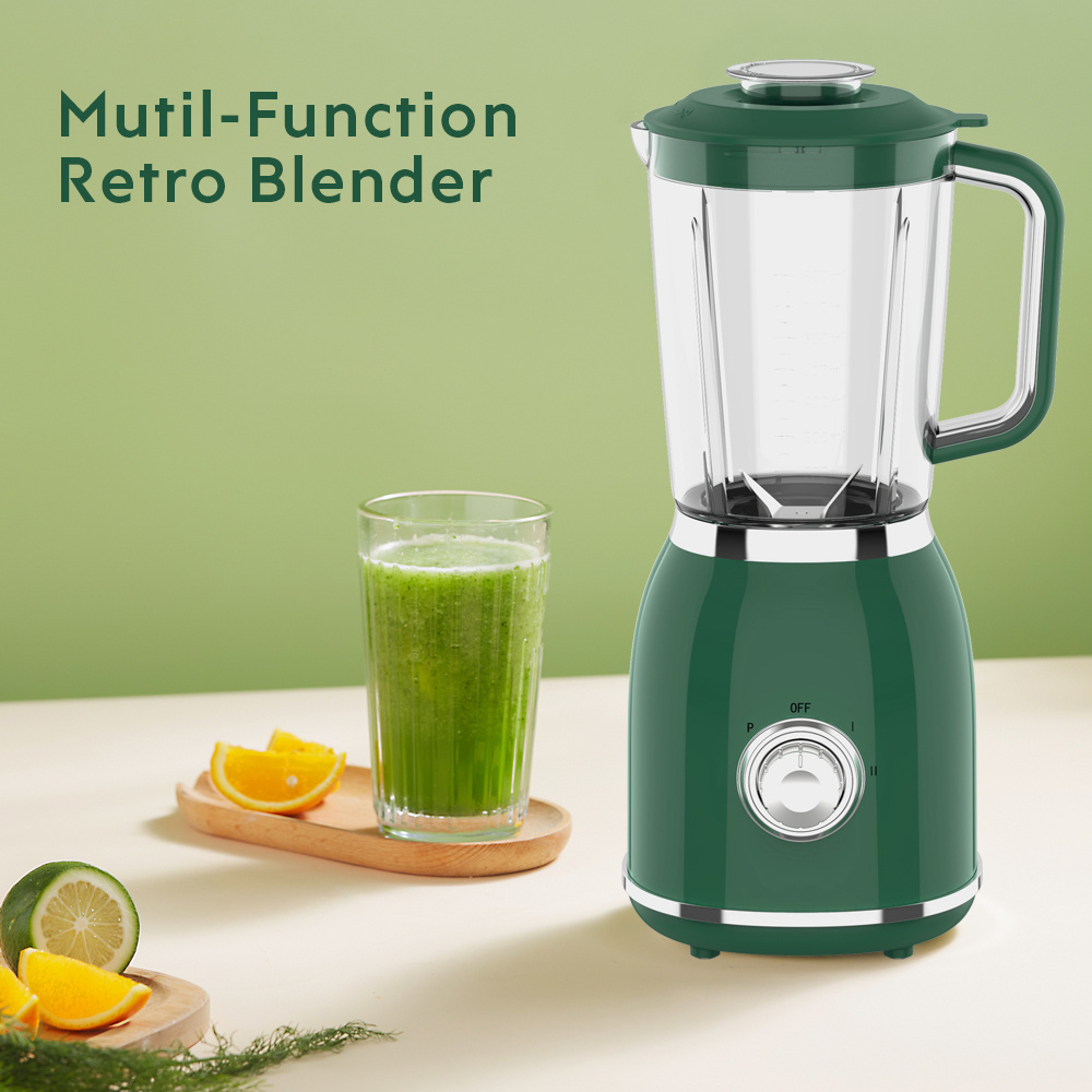 New Retro Breakfast Sets with Portable Blender Stainless Steel Electric Kettle and Toaster Set