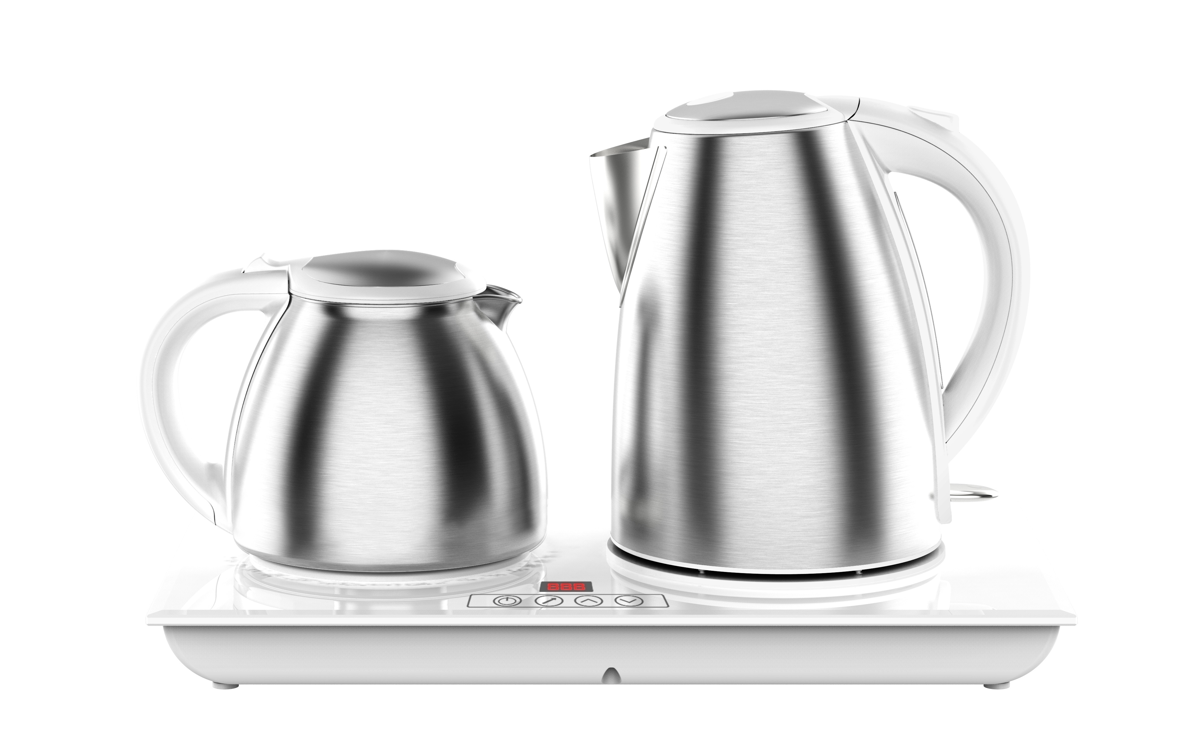 Electric Kettle with Teapot Set with LED Touch Control Tea Maker Samovar for hotel Modern Tea and Coffee Maker