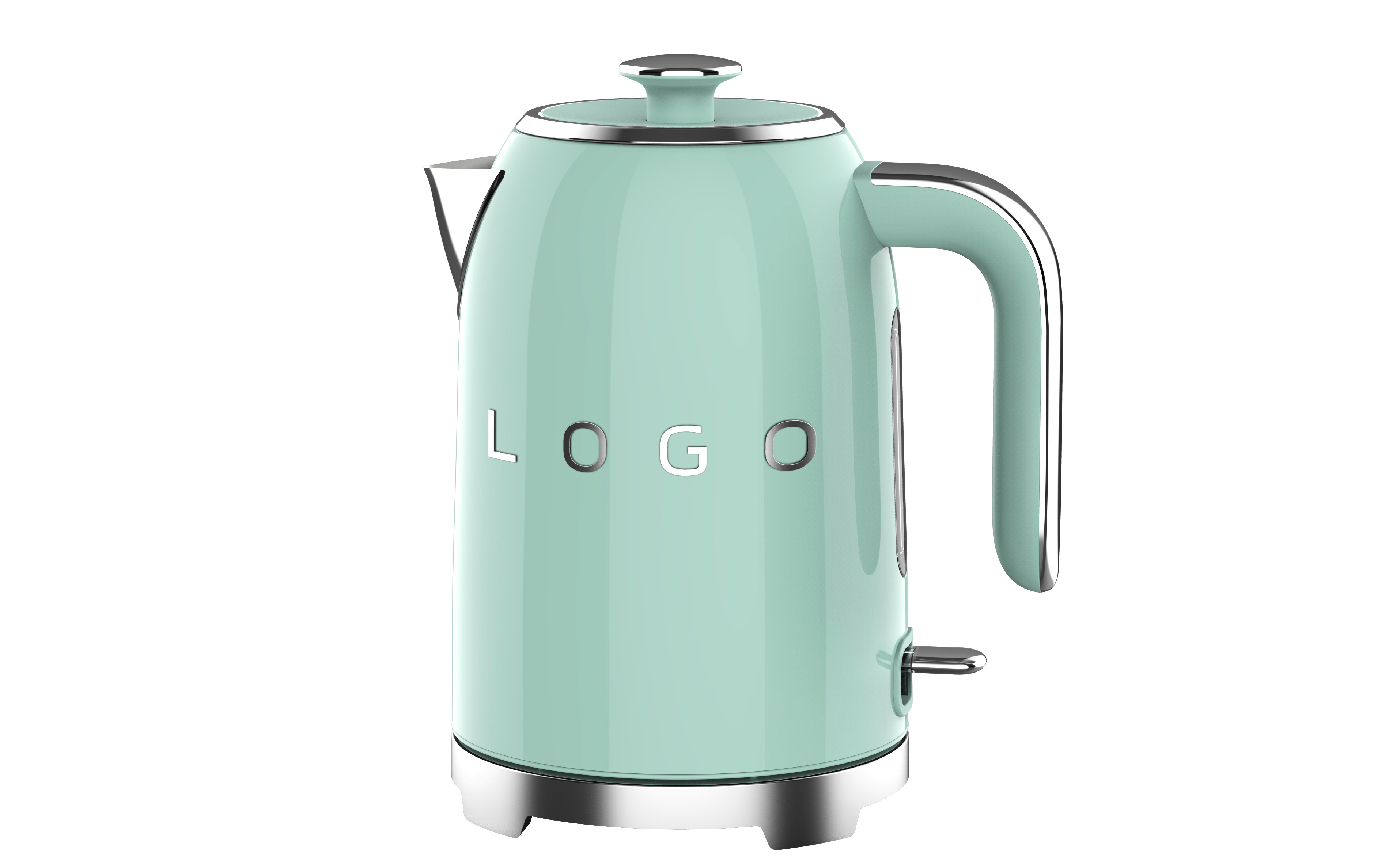 Electric Kettle Teapot 1.7 Liter Fast Heater Boiler Stainless Steel Retro Kettle Auto Shut-Off Portable Water Kettle