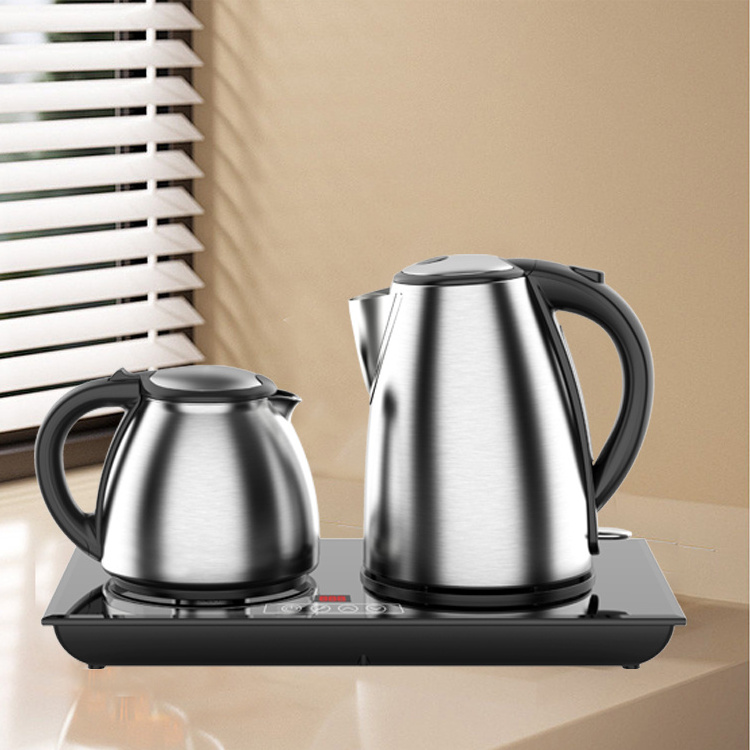 Electric Kettle with Teapot Set with LED Touch Control Tea Maker Samovar for hotel Modern Tea and Coffee Maker