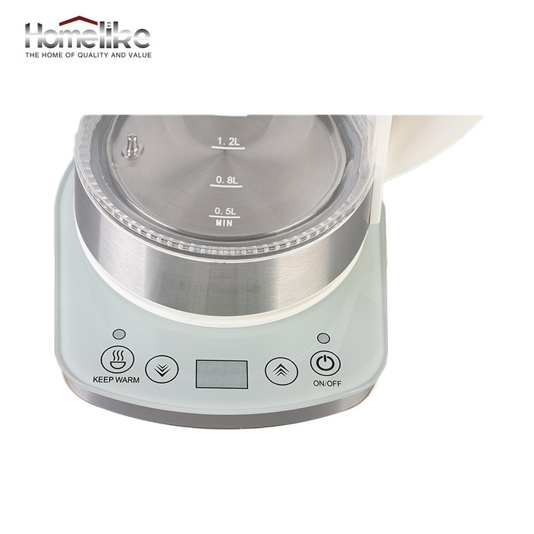 Hot Sale Family OEM ODM Water Kettle  1.7L Electric Glass Kettle  with LED Light  Electric Tea Kettle