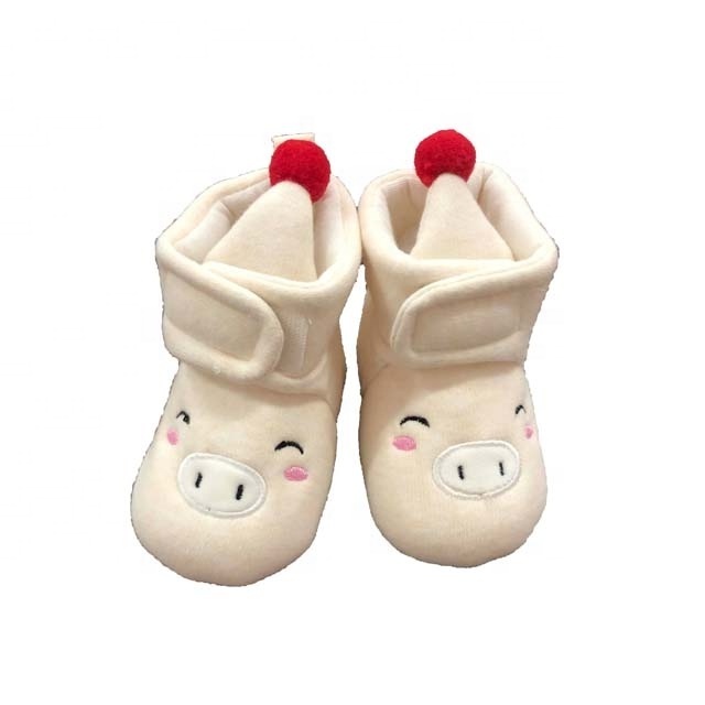 Autumn Winter Cute Toddler New Born Soft Sole First Walker Anti Slip Sock Baby Shoes With Bow