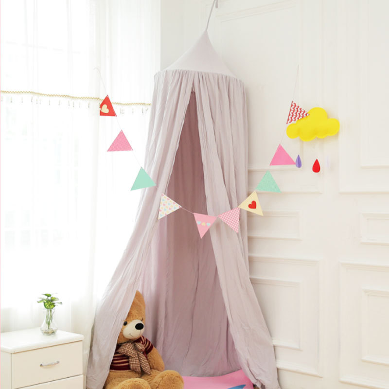 Baby Crib Mosquito Nets For Bed Canopy 100% Cotton Canopy Children Baby Bed Canopy