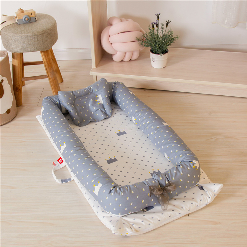 Quality Customized Cirb Breathable Organic Cotton Baby Lounger Nest Newborn Sleeping Bed