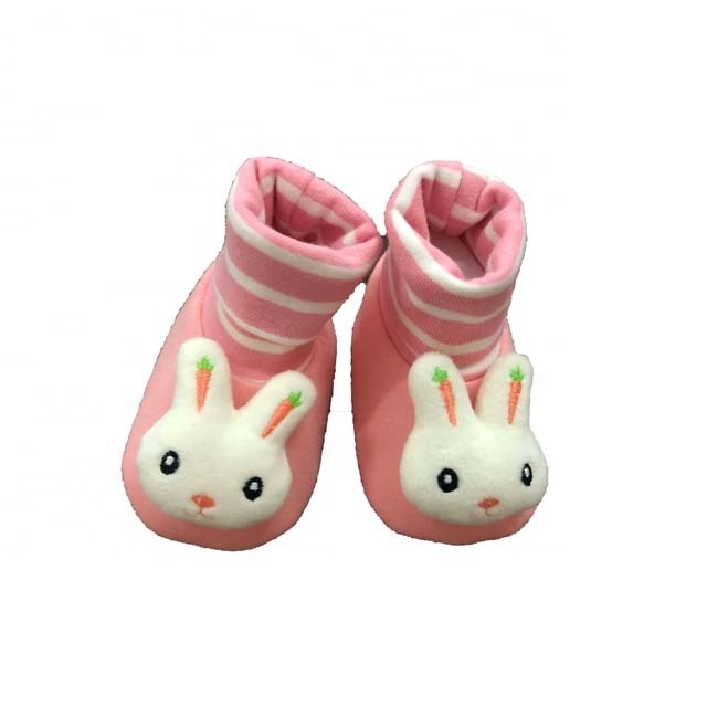 Autumn Winter Cute Toddler New Born Soft Sole First Walker Anti Slip Sock Baby Shoes With Bow