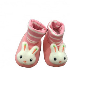 Autumn Winter Cute Toddler New Born Soft Sole First Walker Anti Slip Sock Baby Shoes With Bow