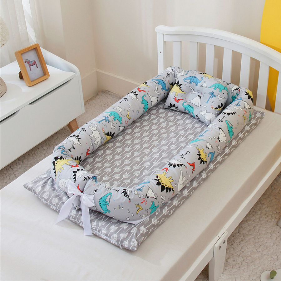 Pure Cotton Portable Folding Baby Travel Nest Snuggle Newborn Bed Lounger Portable Baby Nest