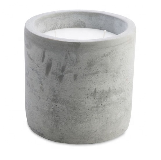 Vintage Look Concrete Candle Holder